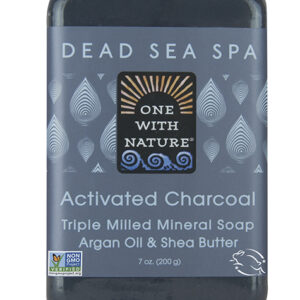 Activated Charcoal Soap with Dead Sea Minerals Argan Oil Shea Butter Essential Oil 7 oz